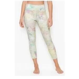 Victoria's Secret Pastel Floral Watercolor Leggings Sz 8